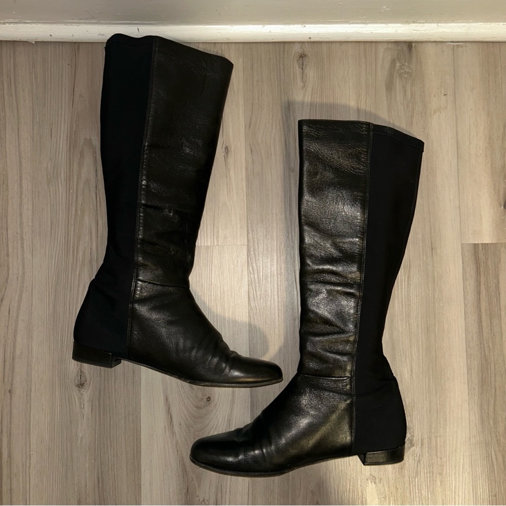 Kate Spade Black leather riding Over the Knee Boots - Picture 4 of 5